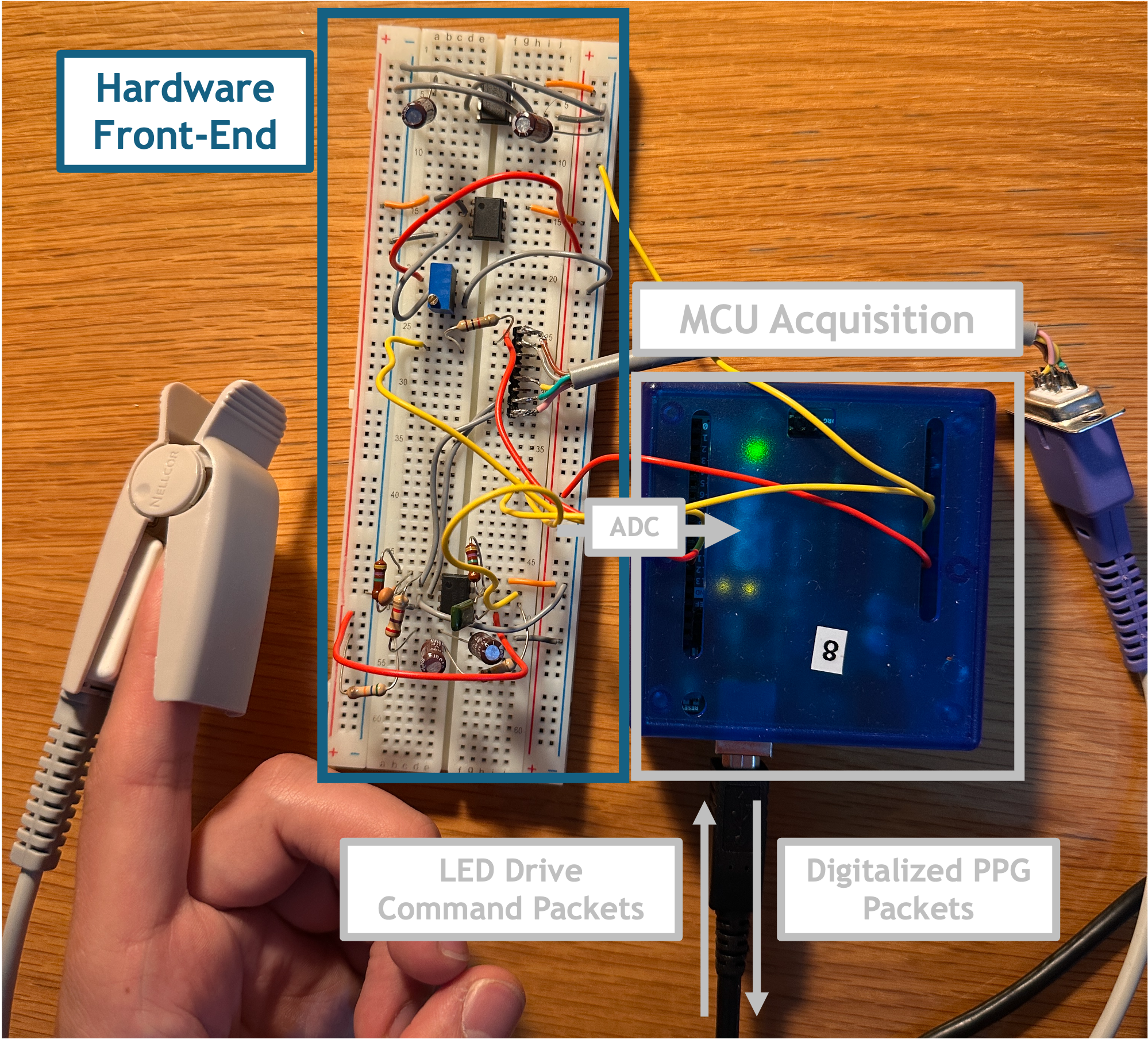 Pulse Oximeter Schematic: Front-End